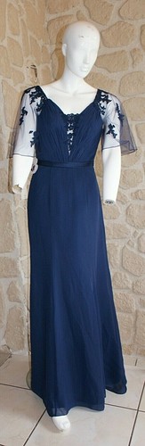 Robe cocktail bleu marine
