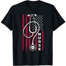 American Flag Nurse Funny