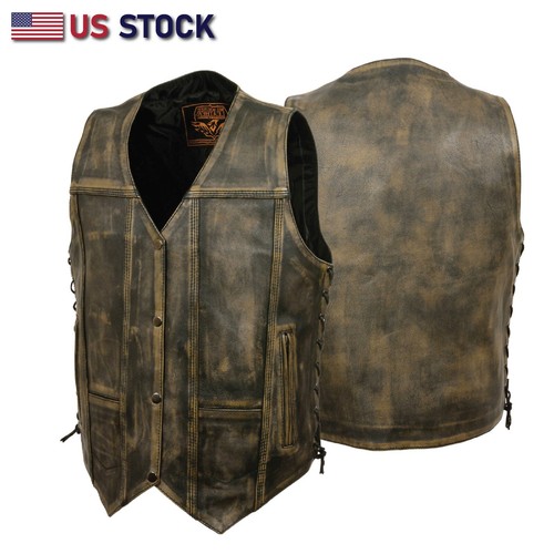Men motorcycle distressed - men's,
