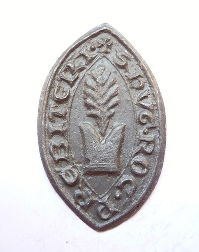 Empreinte sceau medieval à - de,