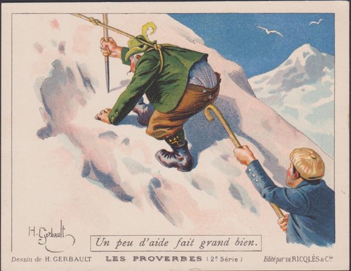 Ancien chromo publicitaire pub - chromo,