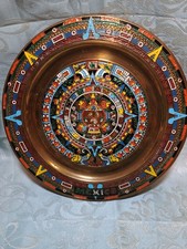 assiette en laiton émaillé