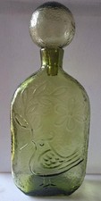 Bouteille En Verre A Décor