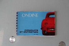 Livret voiture ONDINE Conduite et entretien N.E. 859 RENAULT