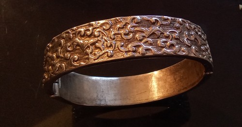 Bracelet jonc articulé - , argent