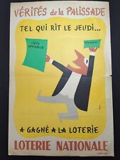 Affiche Loterie nationale - Vérité de la palissade - Grove