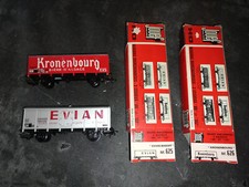 Lot 2 wagons marchandises