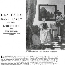 Les faux dans l'art et dans l'histoire - Article de presse 1955