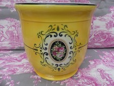 Faience de NIMY cache pot 1900 ,ROSES anciennes un éclat dessous 17cm haut 18cm