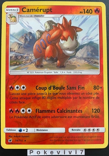 Carte pokemon camerupt - pokemon,