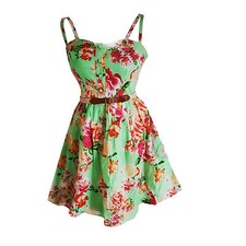 City Triangles Juniors'  Full skirt Dress 