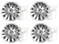 SET 4X ORIGINAL ENJOLIVEUR DE ROUE 15" CITROEN BERLINGO III 98136143VV ARGENTE