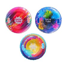 Luge gonflable portable avec poignées pour fêtes, vacances et sports