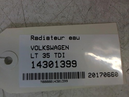 Radiateur eau volkswagen - volkswagen, lt35