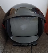 Philips 14 GR 1220 Discoverer Télévision TV Space Helmet Retro Capot DANS L'ETAT