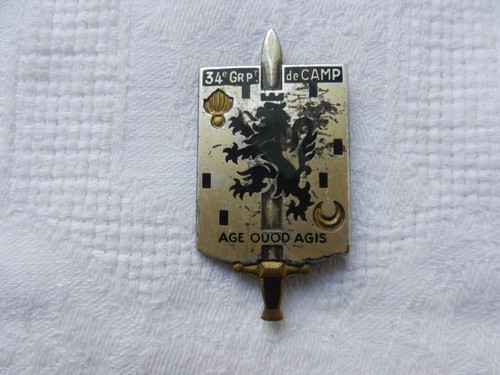 Insigne militaire 34ème - insigne,