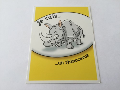 Carte suis rhinocéros - un,