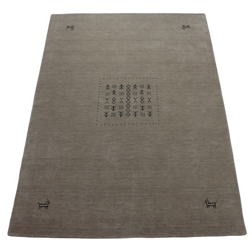 Tapis gabbeh beige 100 laine - 100%,