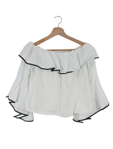 Zara basic blouse volants - blouse, à