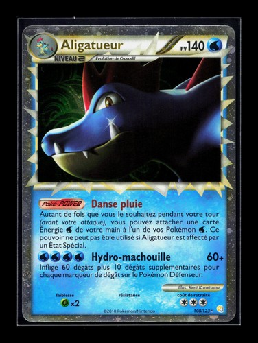 Carte pokémon aligatueur - carte,