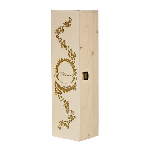Boîte vin bois - boîte, en