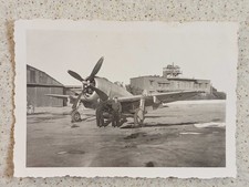 photo ALGERIE Aéroport ORAN 1948 Armée France Republic F-47 /P-47 "Thunderbolt"3