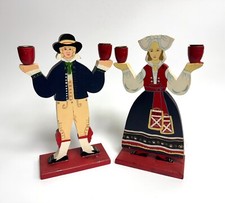 BOUGEOIRS EN BOIS DE NOEL - PERSONNAGES SUEDOIS - Lizzie Velander