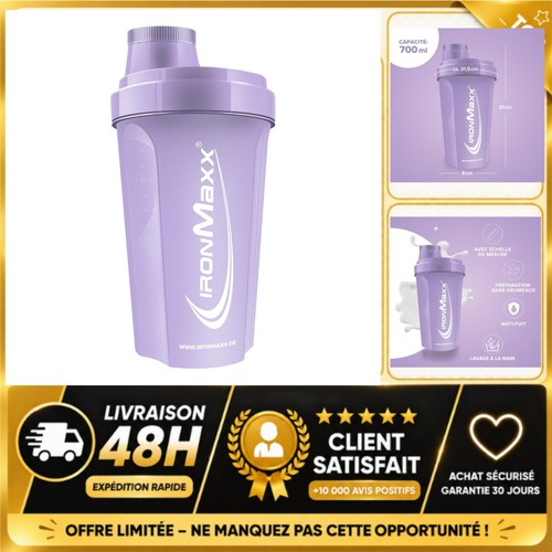 Ironmaxx shaker protéine 700 - protéine,