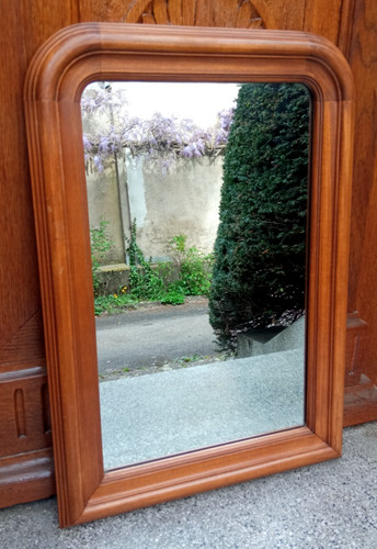 Rare ancien miroir arqué - , en