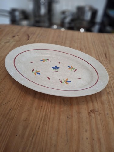 Plat ovale faïence gien - ovale,