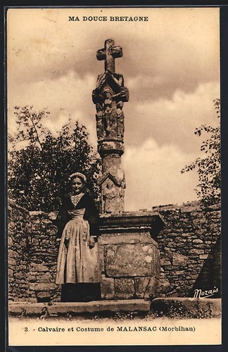 Cpa malansac calvaire et - calvaire,