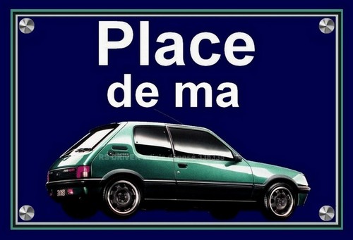 Plaque place ma - place, peugeot
