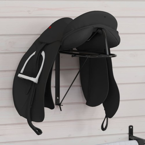Porte selle pliable mural noir - porte-selle,