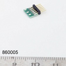 Fiche décodeur 6 pôles NEM 651 pour decodeur a fils, LaisDcc 860005