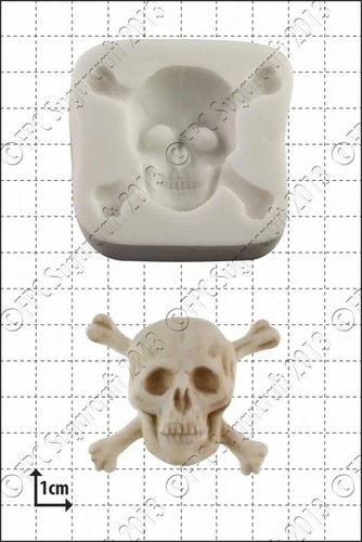 Moule silicone crâne os - silicone, &