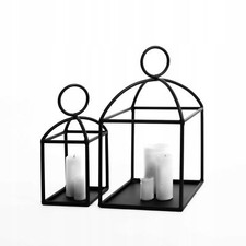 LAMPION LATARNIE CZARNE METAL