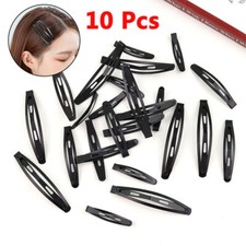 10 Pcs Black Metal Large Snap