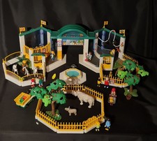 Lot Playmobil 3240 Zoo tout équipé: nombreux personnages, animaux et accessoires