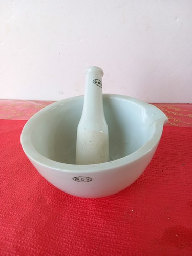 Mortier pilon porcelaine - mortier, et