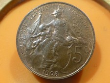 5 CENTIMES - DUPUIS - 1908 - RARE & RARE QUALITE SUP à SUP+ !