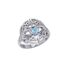 Irlandais Claddagh Bague 925