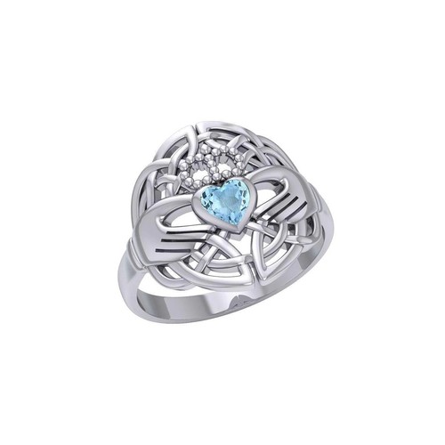 Irlandais claddagh bague - bague, 925