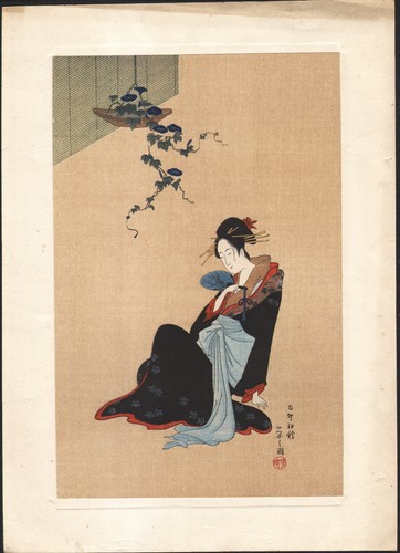 1920 estampe japonaise - estampe,