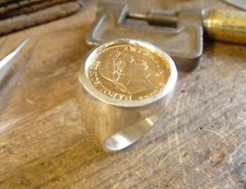 Chevalière argent massive