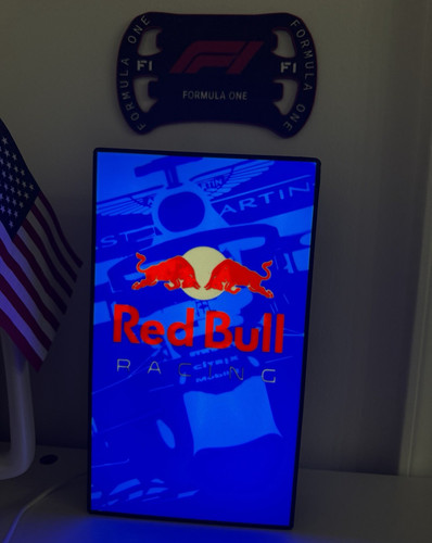 Red bull racing led - red,