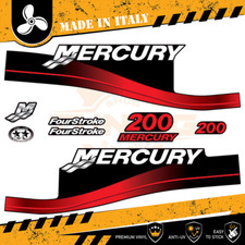 Décalcomanies adhésif Moteur hors-bord Mercury 200 Ch - Four Stroke B