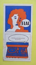 sticker vintage ELAC enceintes hifi : mille et un Plaisirs la HI-FI 15 cm/7,5 cm