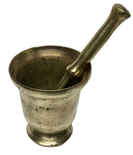 Ancien mortier pilon bronze - ancien, +