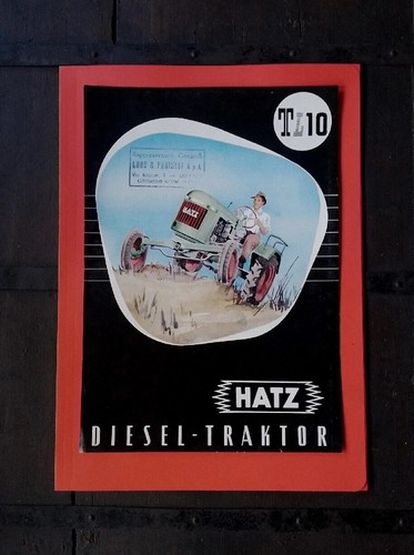 Brochure vintage tracteur hatz - vintage,