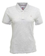 Tommy Jeans polo femme gris chiné TJW slim polo DW09199 silver grey